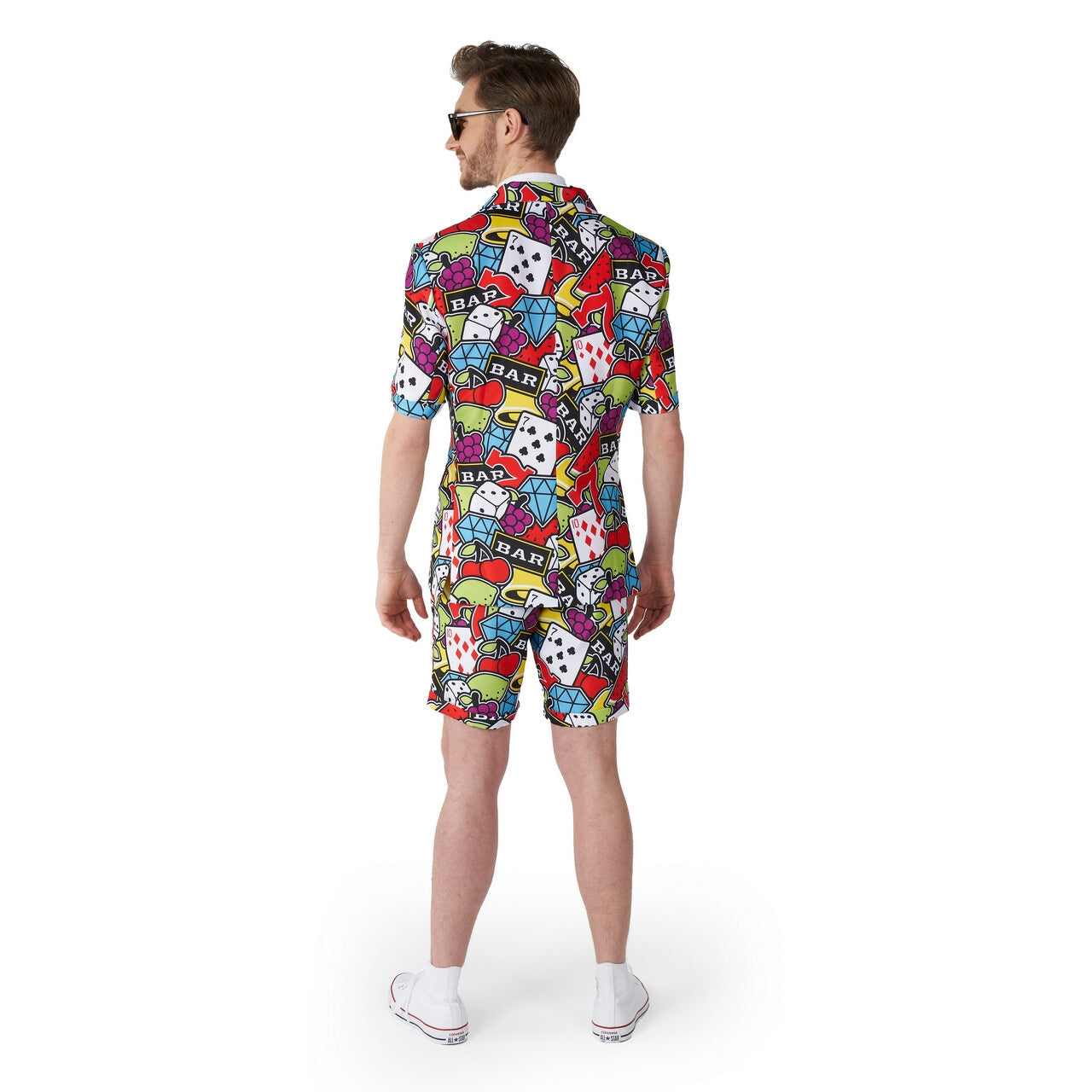 Op deze afbeelding zie je een Kostuums, van het merk Suitmeister. Zomer Casino Icons The Gambler Suitmeister Short Man Kostuum