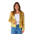 Wmns Sequins Gold Vrouw Kostuum