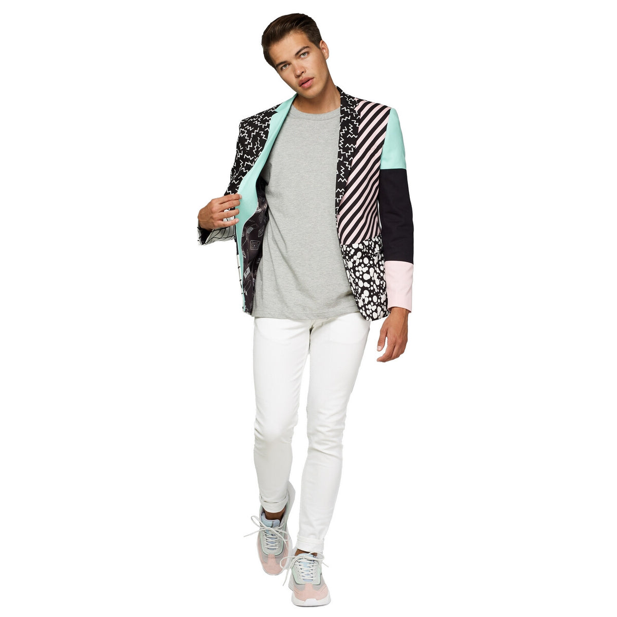 Op deze afbeelding zie je een Kostuums, van het merk Opposuits. Cut En Sew Modieuze Blazer Man