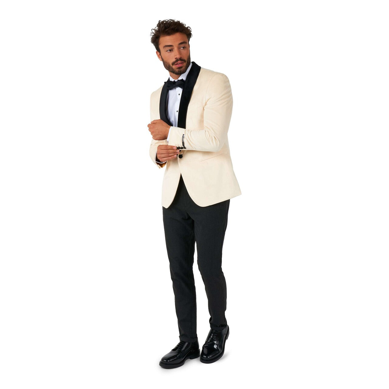 Op deze afbeelding zie je een Kostuums, van het merk Opposuits. Dinner Jacket - Ivory Champagne Man Kostuum