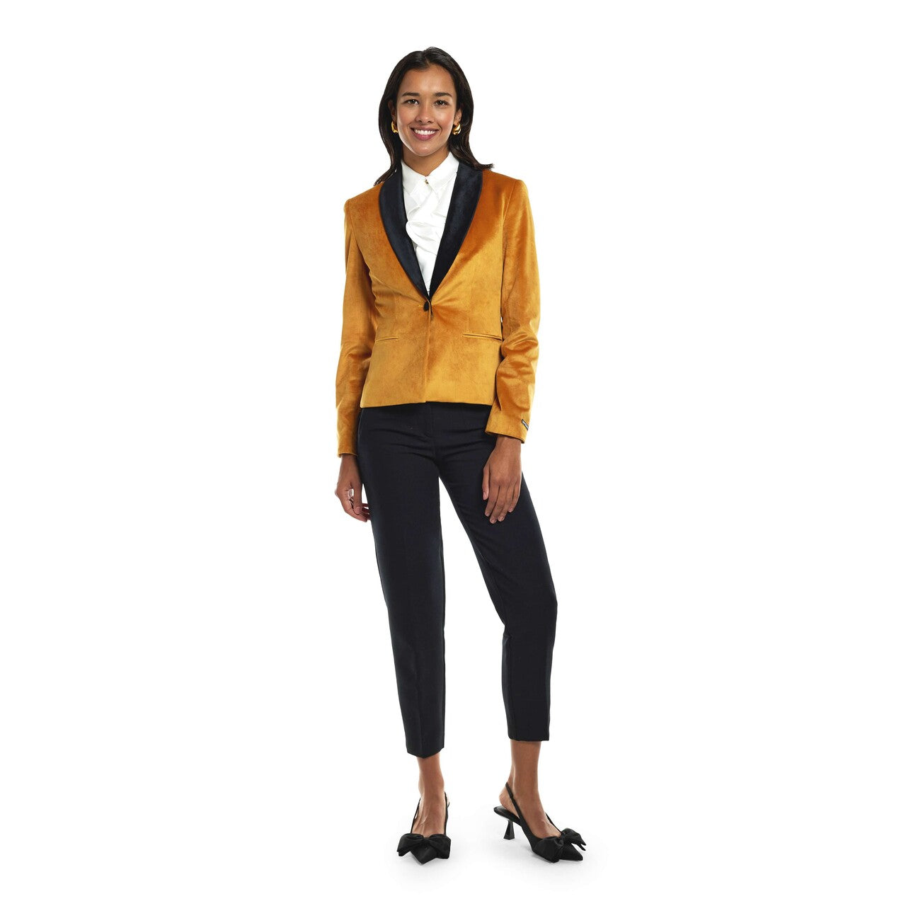 Op deze afbeelding zie je een Kostuums, van het merk Opposuits. Womens Dinner Jacket - Gold Vrouw Kostuum