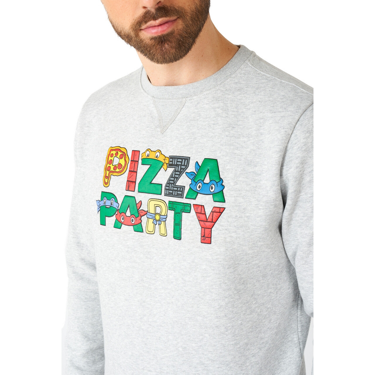Op deze afbeelding zie je een Kostuums, van het merk Opposuits. Cowabunga Tmht Pizzaparty Trui Man