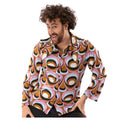 Jaren 70 Hippie Soul Disco 60s Psychedelische Ogen Shirt Man