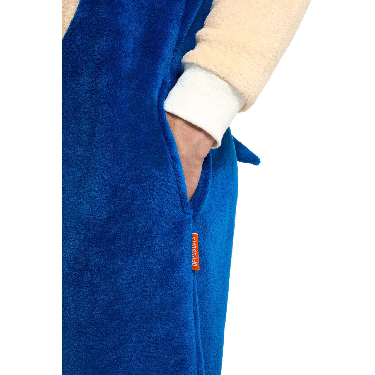Op deze afbeelding zie je een Kostuums, van het merk Opposuits. Sonic The Hedgehog? Onesie Man Kostuum