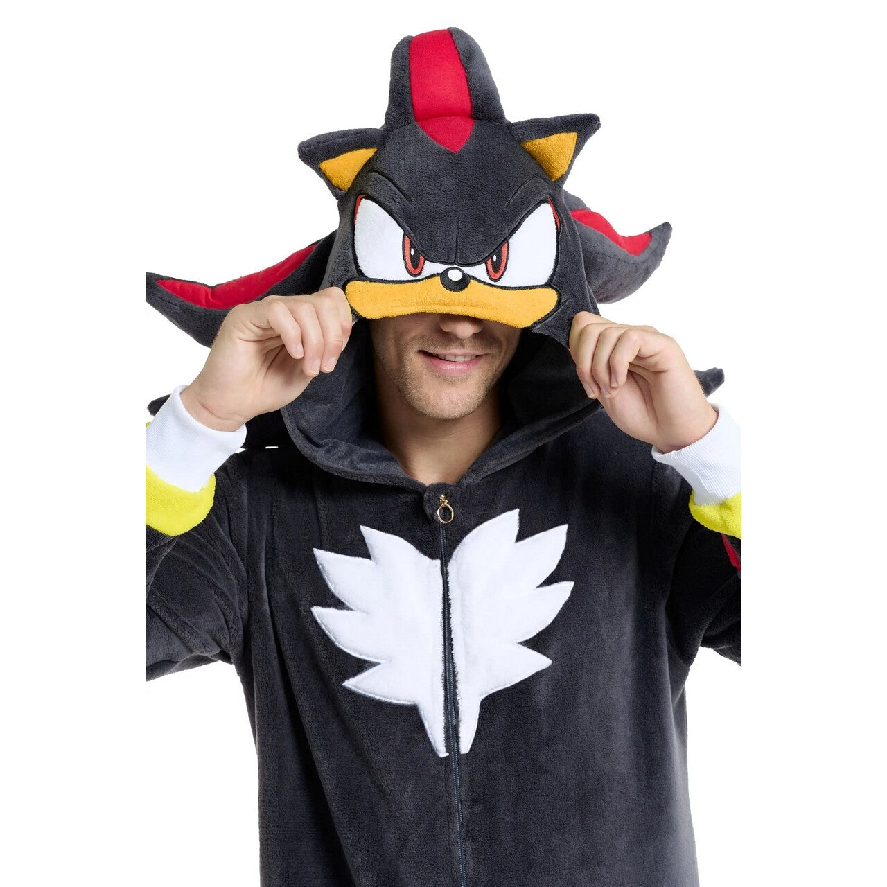 Op deze afbeelding zie je een Kostuums, van het merk Opposuits. Shadow Relax Onesie Man Kostuum