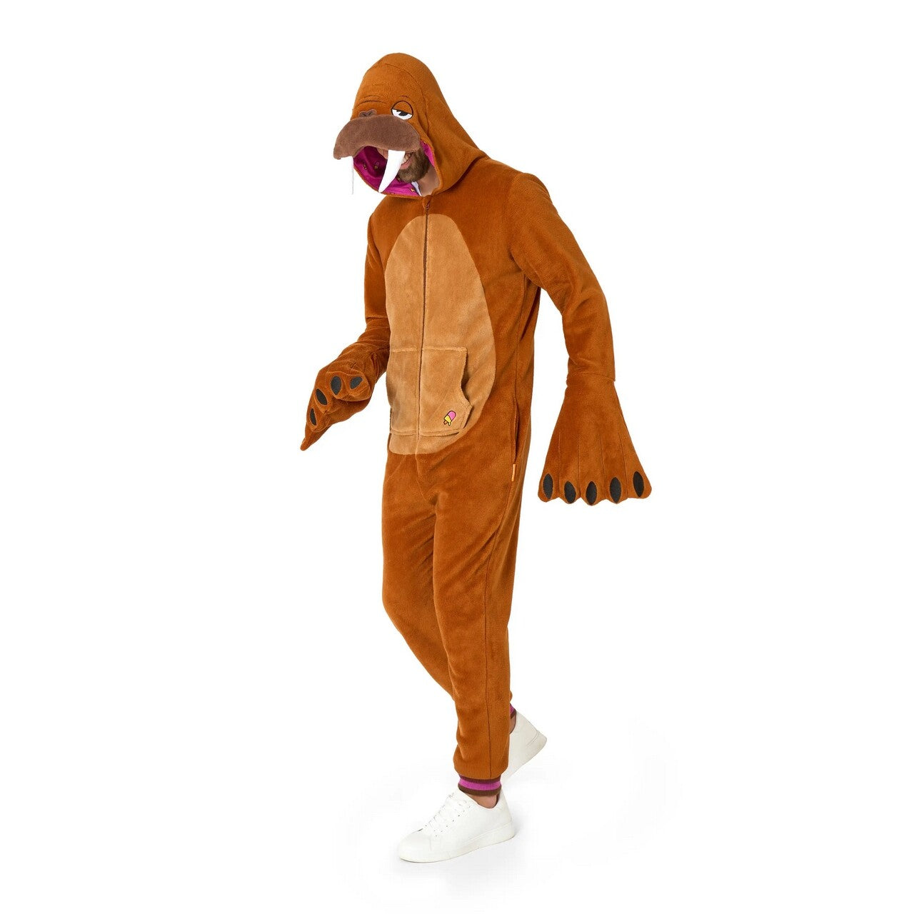 Op deze afbeelding zie je een Kostuums, van het merk Opposuits. Wally De Walrus Onesie Man Kostuum