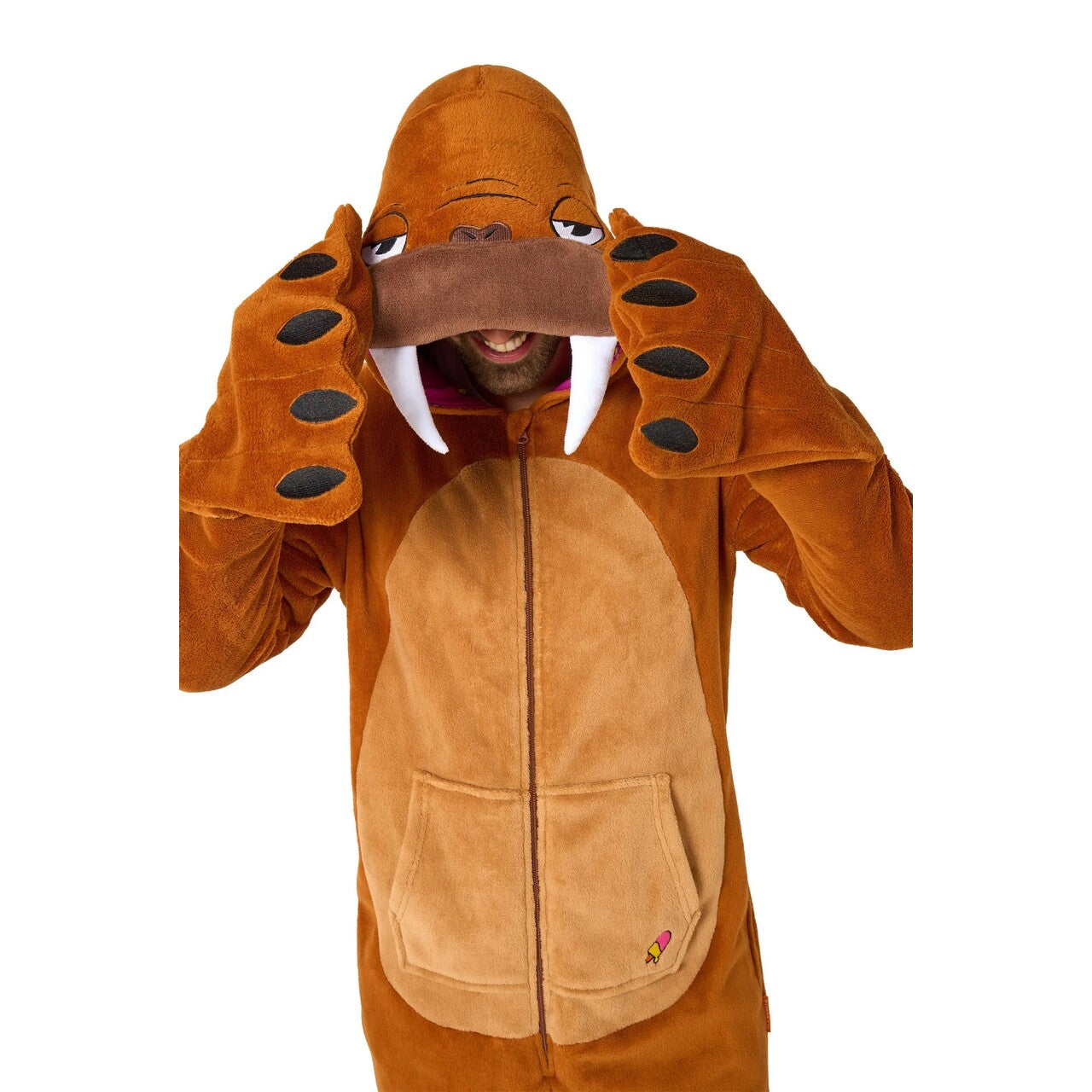 Op deze afbeelding zie je een Kostuums, van het merk Opposuits. Wally De Walrus Onesie Man Kostuum