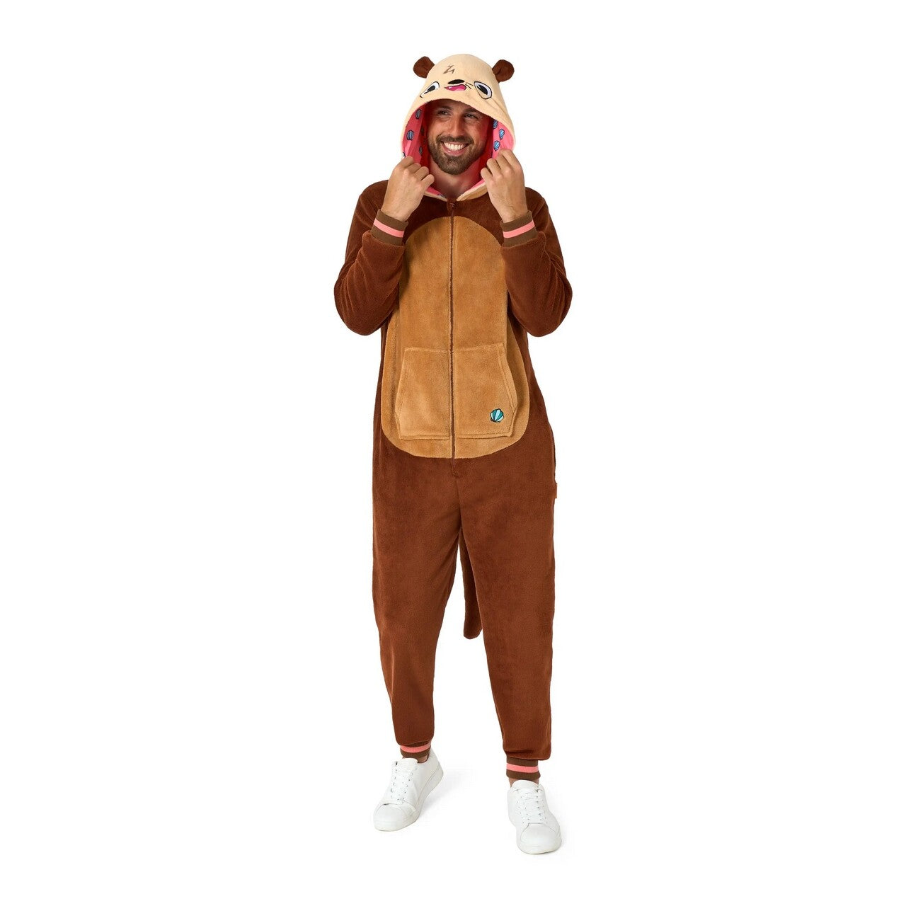 Op deze afbeelding zie je een Kostuums, van het merk Opposuits. Ottie De Otter Onesie Man Kostuum