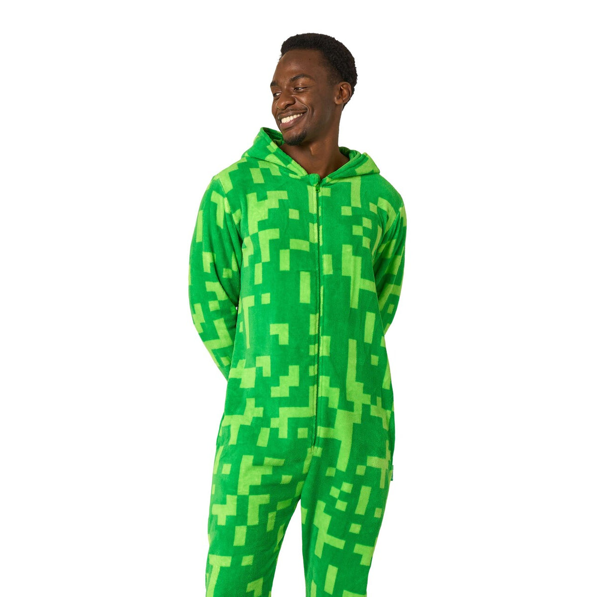 Op deze afbeelding zie je een Kostuums, van het merk Opposuits. Creeper Onesie - Minecraft™ Man Kostuum