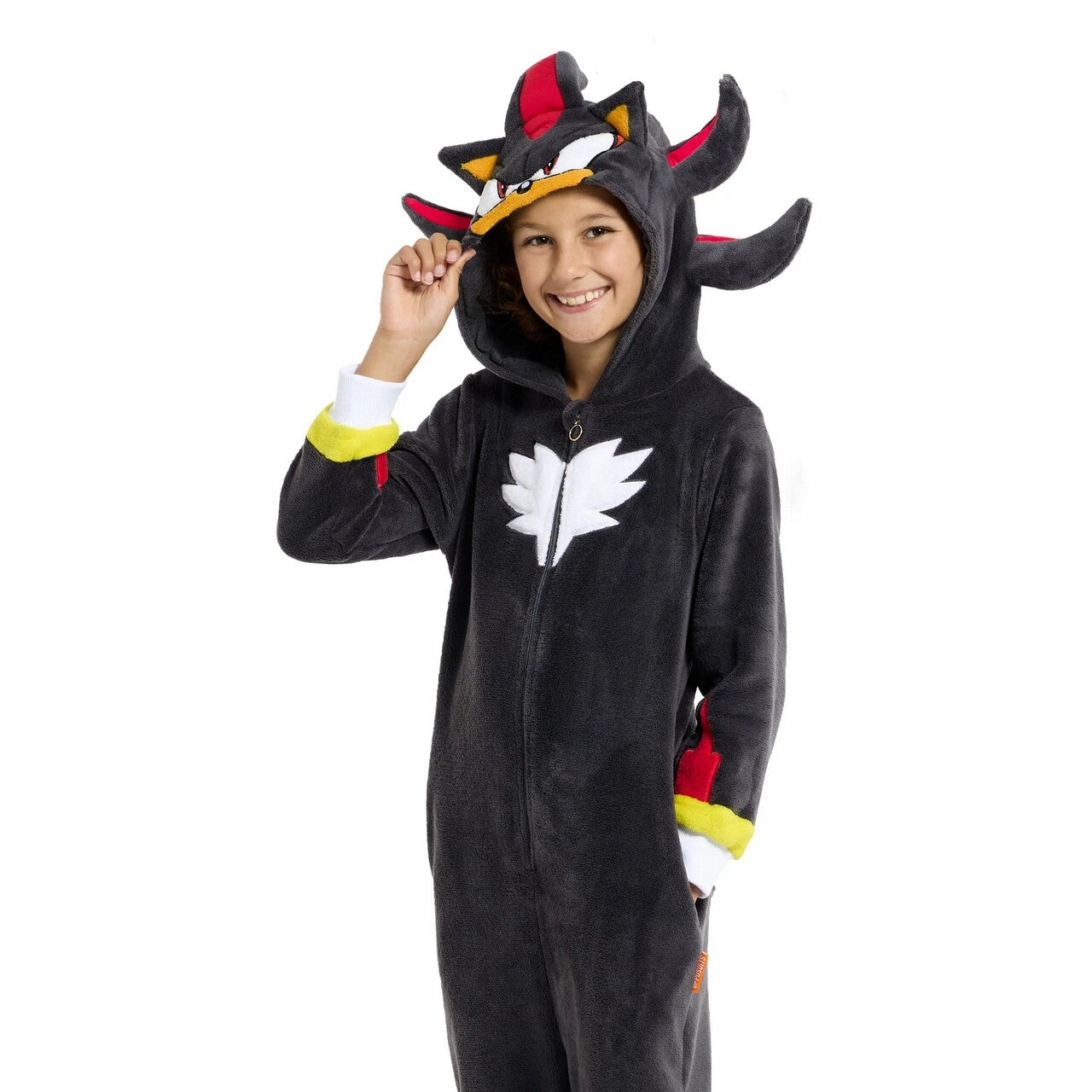 Op deze afbeelding zie je een Kostuums, van het merk Opposuits. High Power Level Shadow Jongen Kostuum