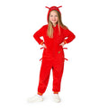 Gekookte Rode Kreeft Onesie Kind Kostuum