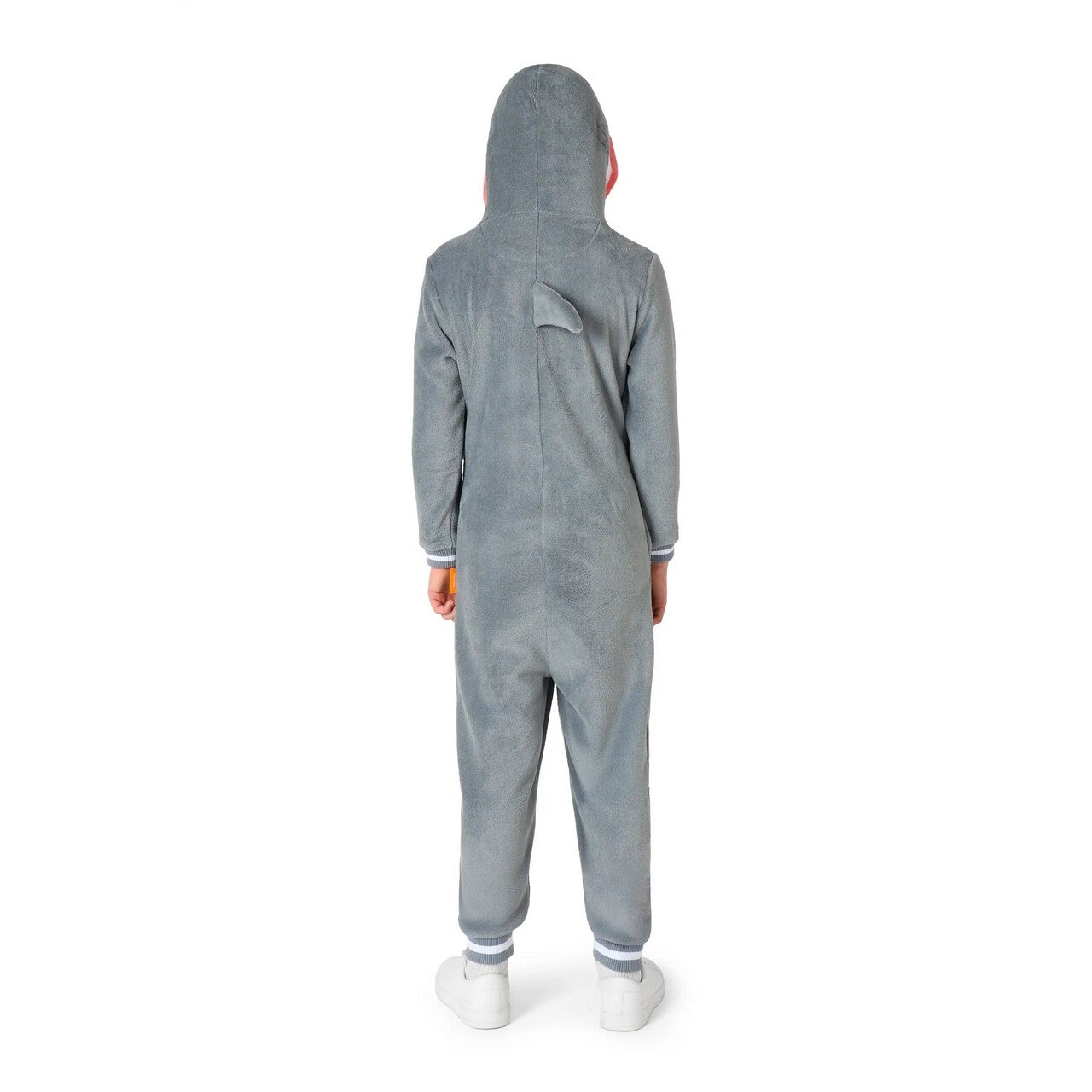 Op deze afbeelding zie je een Kostuums, van het merk Opposuits. Little Shark Attack Onesie Kind Kostuum