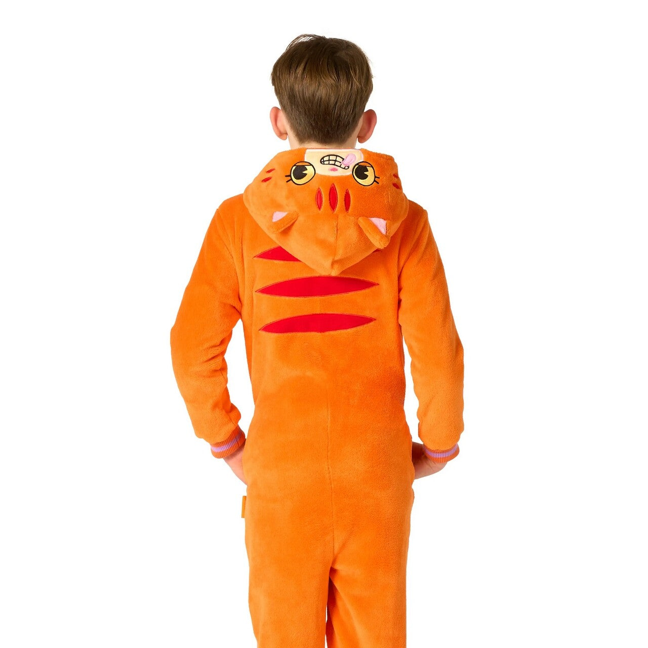 Op deze afbeelding zie je een Kostuums, van het merk Opposuits. Oranje Knuffel Kat Onesie Kind Kostuum