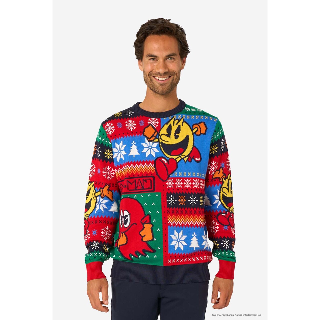 Op deze afbeelding zie je een Kostuums, van het merk Opposuits. Pac-Man™ Christmas Sweater