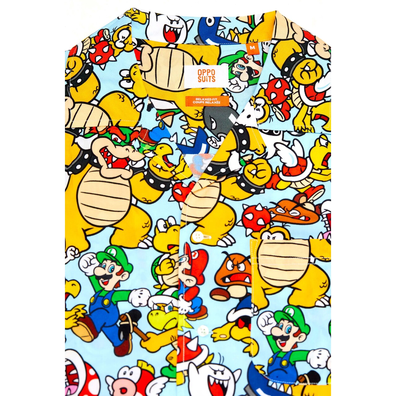 Op deze afbeelding zie je een Kostuums, van het merk Opposuits. Bowsers™ Kingdom Super Mario™ Iconen Blouse Man