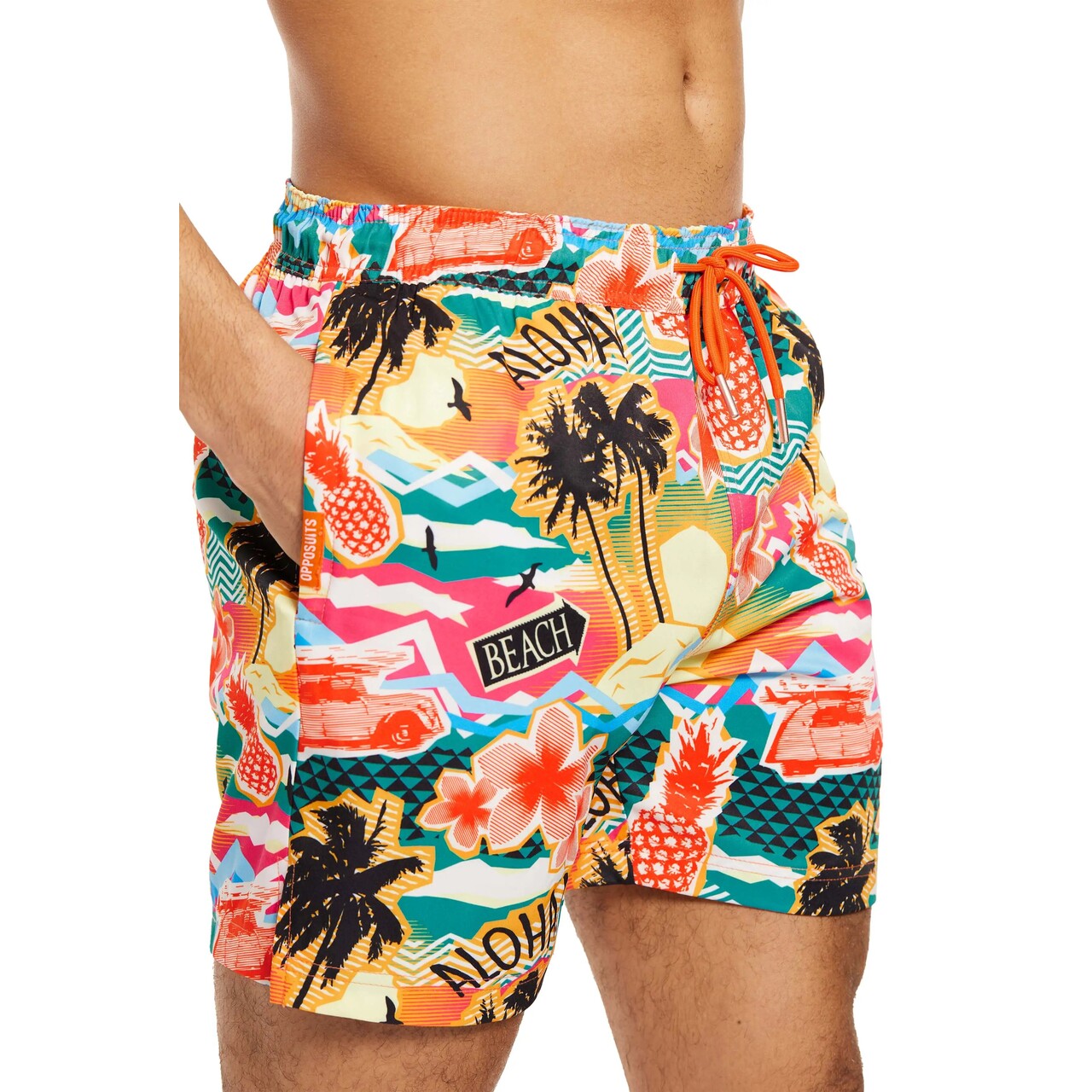 Op deze afbeelding zie je een Kostuums, van het merk Opposuits. Aloha Hero Beach Broek Man
