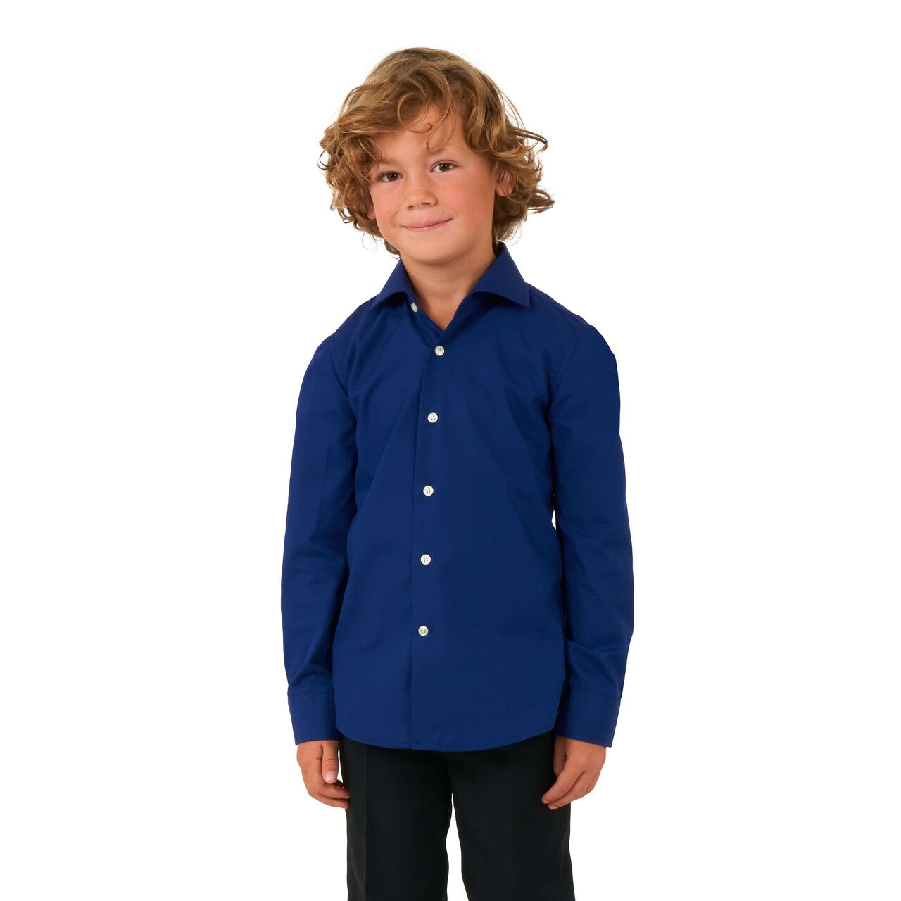 Op deze afbeelding zie je een Kostuums, van het merk Opposuits. Shirt Ls Navy Royale Boys Jongen