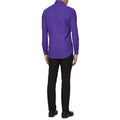 Paars Purple Prince Overhemd Lange Mouwen Man