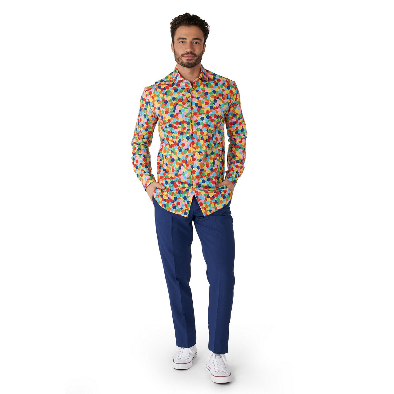 Op deze afbeelding zie je een Kostuums, van het merk Opposuits. Festive Colour Confetteroni Blouse Man
