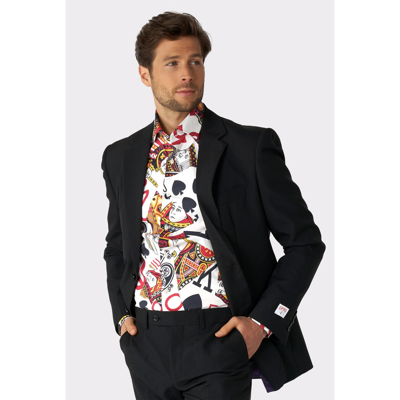 Op deze afbeelding zie je een Kostuums, van het merk Opposuits. Play Me King Of Clubs Blouse Man