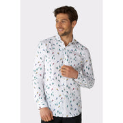 Op deze afbeelding zie je een Kostuums, van het merk Opposuits. Downhill Winter Sprinter Witte Blouse Man