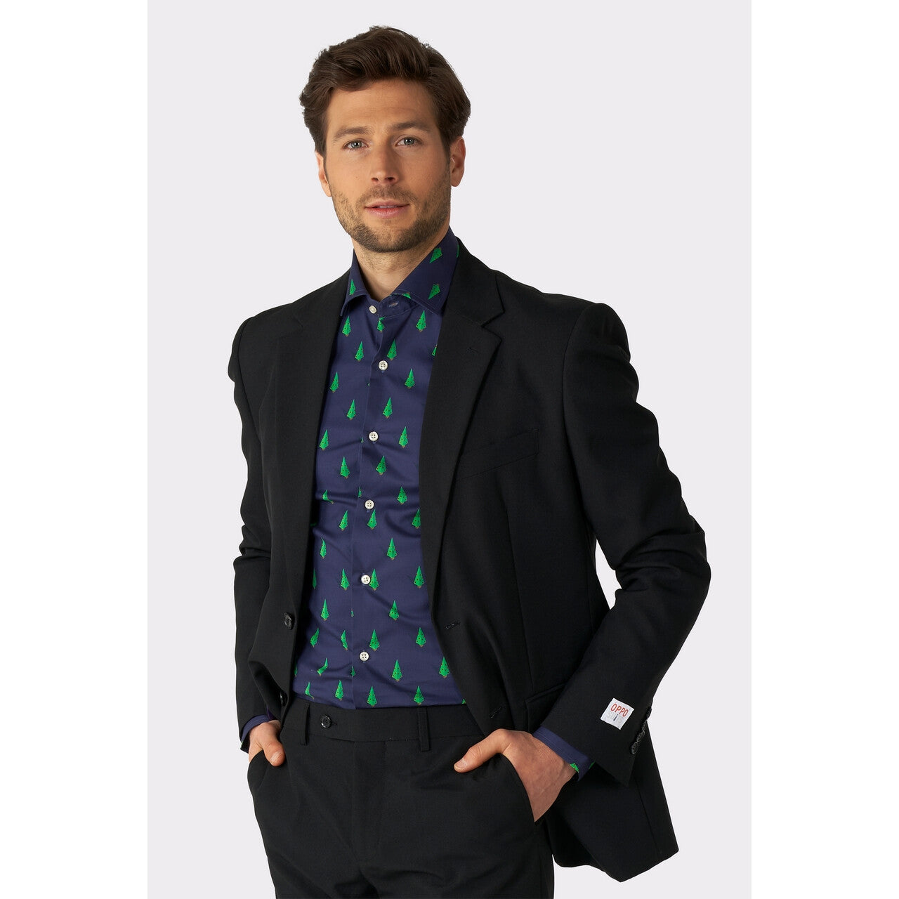 Op deze afbeelding zie je een Kostuums, van het merk Opposuits. Forest Treedee Blauw Blouse Man