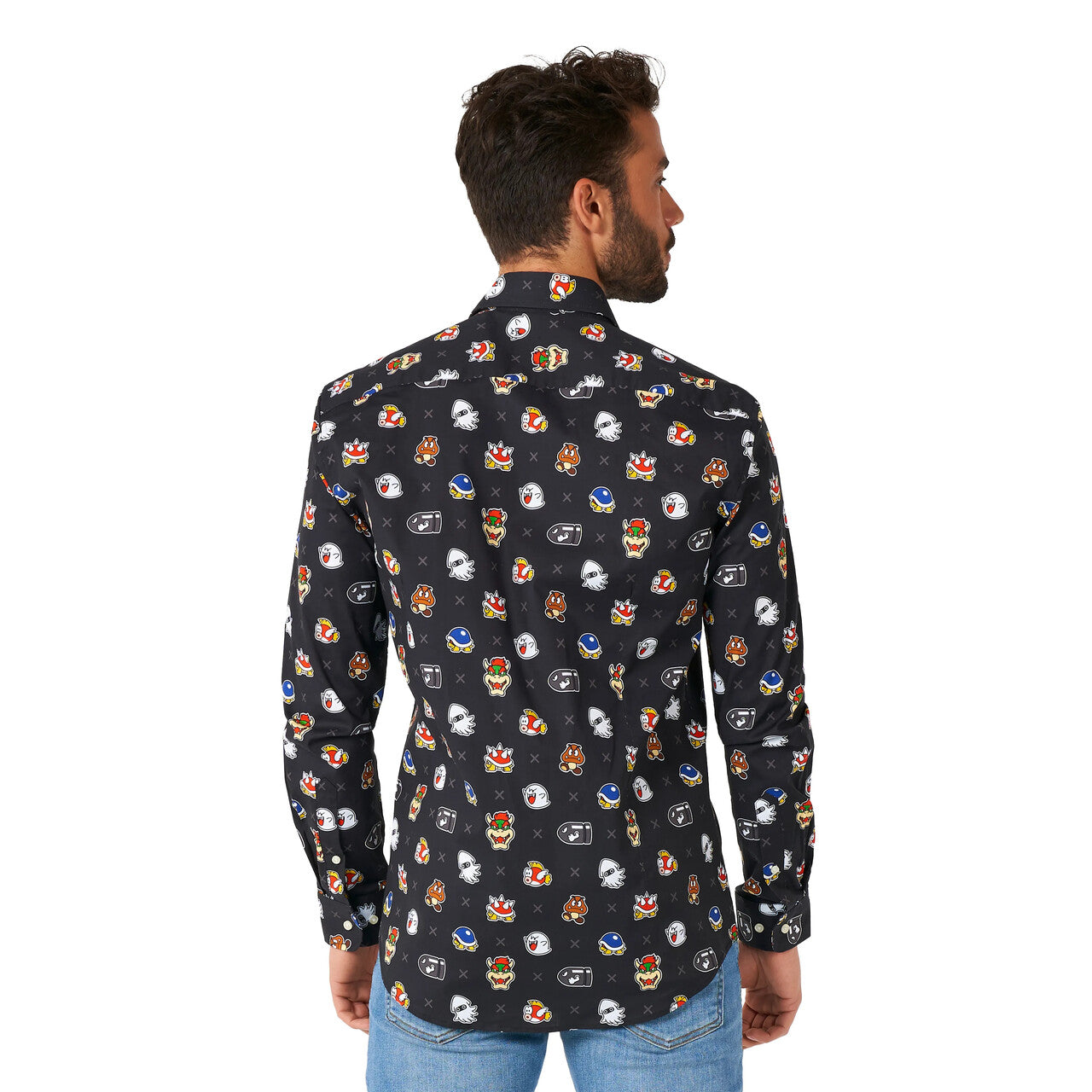 Op deze afbeelding zie je een Kostuums, van het merk Opposuits. Super Mario Bad Guy Blouse Man