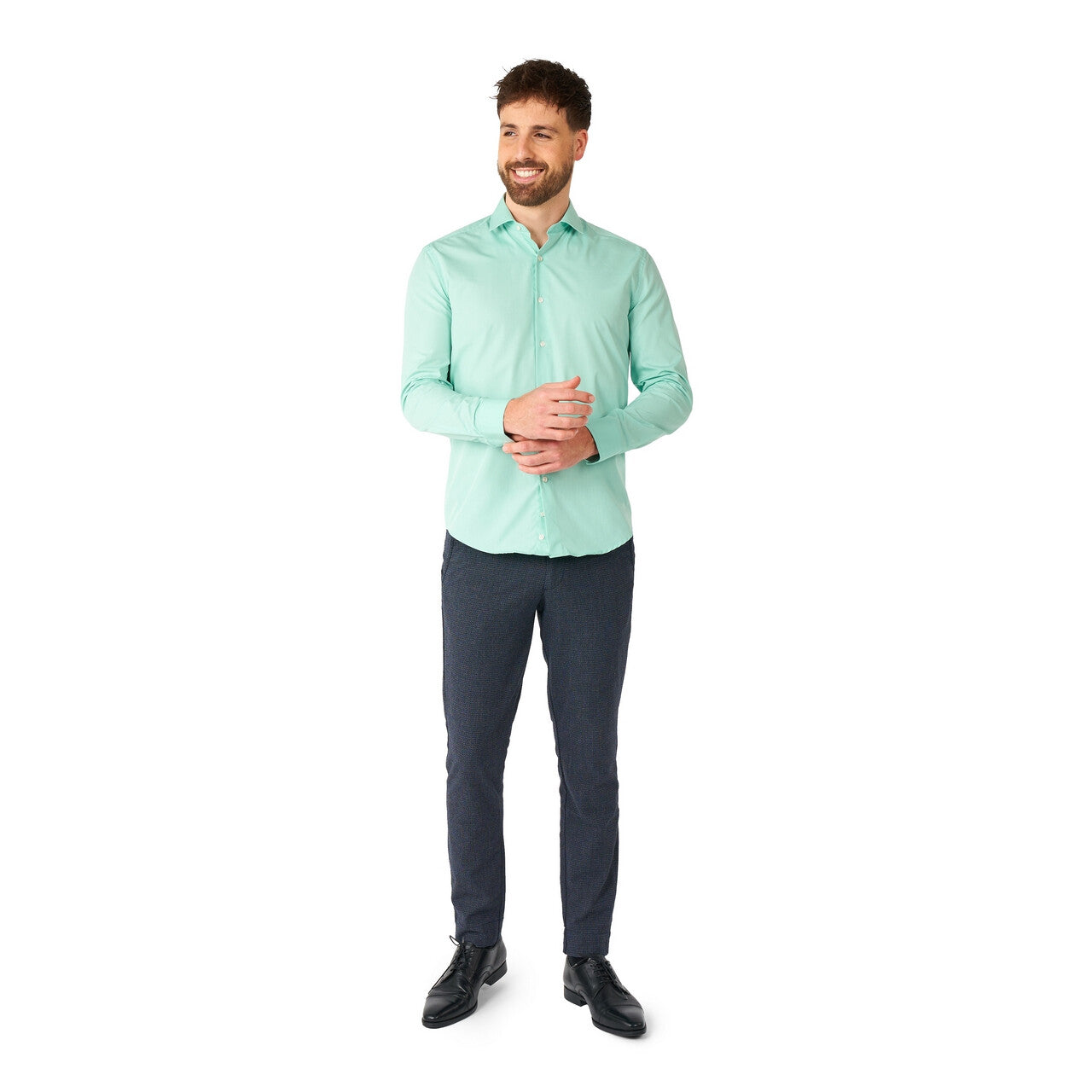 Op deze afbeelding zie je een Kostuums, van het merk Opposuits. Magic Mint Mink Overhemd Man