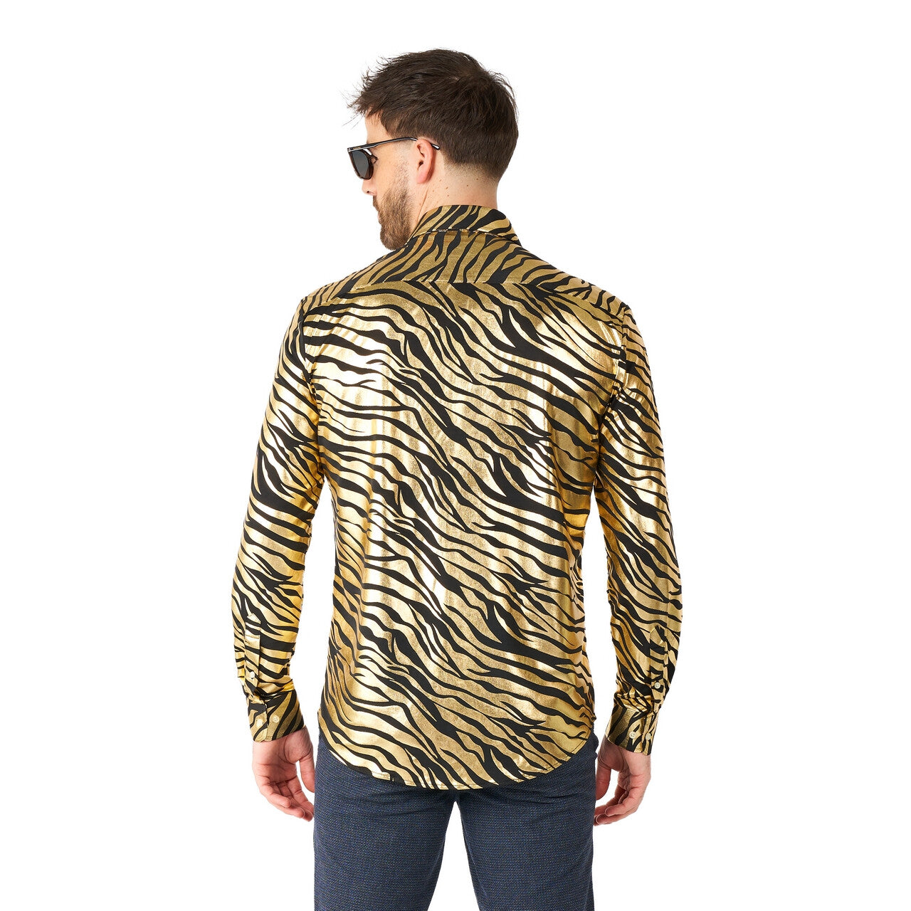 Op deze afbeelding zie je een Kostuums, van het merk Opposuits. Golden Tiger Shiner Joe Overhemd Man