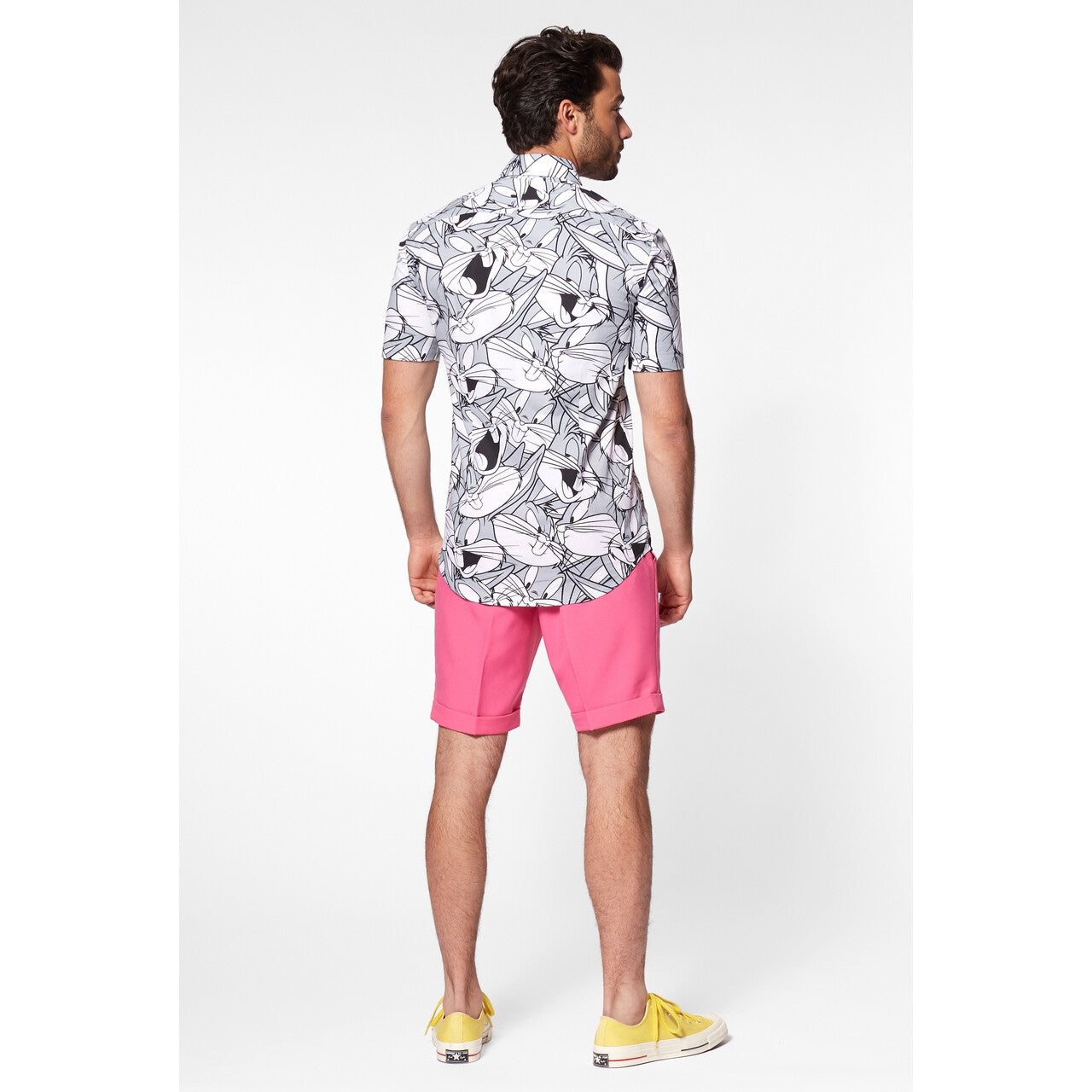 Op deze afbeelding zie je een Kostuums, van het merk Opposuits. Whats Up Doc Bugs Bunny™ Blouse Zwart Wit Man