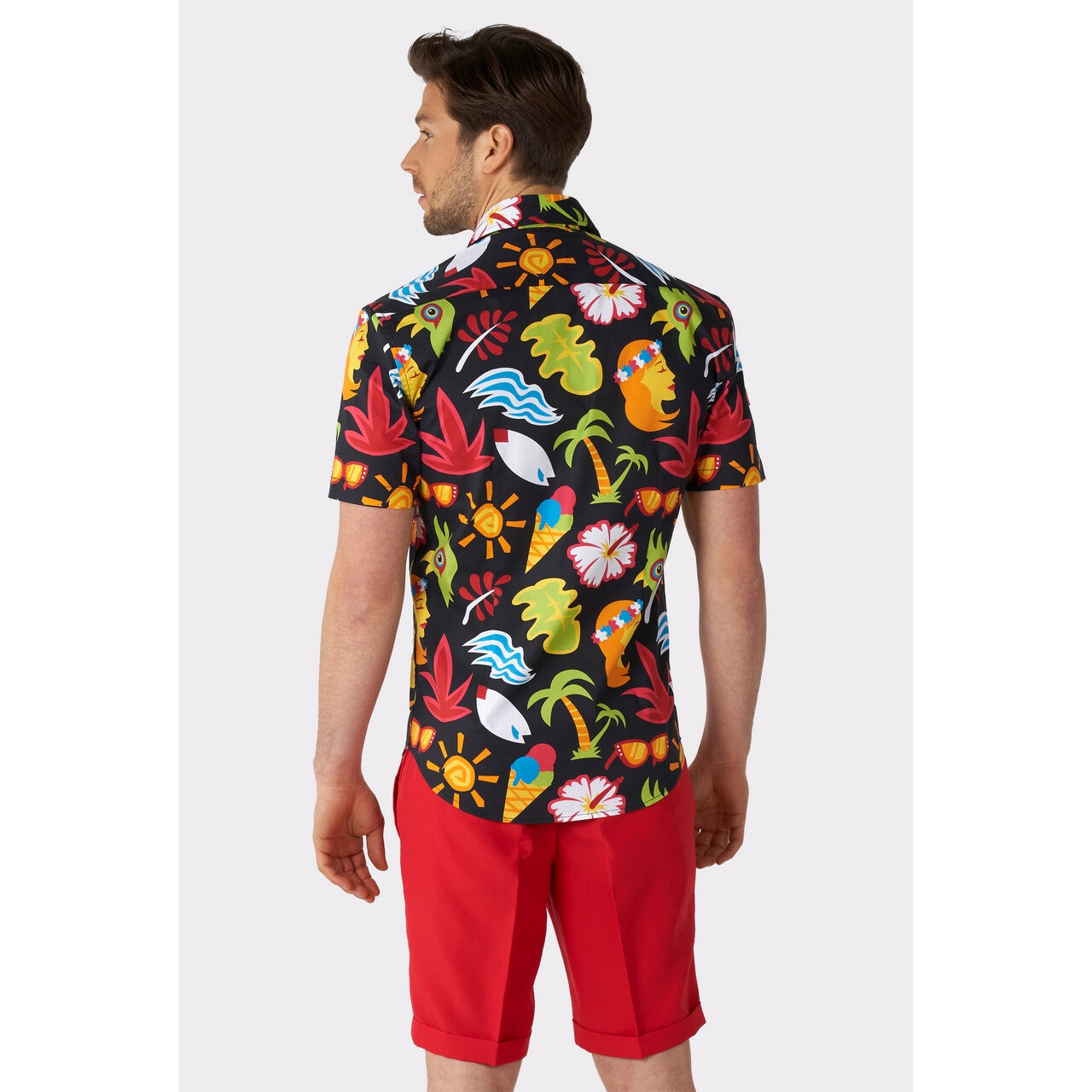 Op deze afbeelding zie je een Kostuums, van het merk Opposuits. Tropical Thunder Hawaii Blouse Man