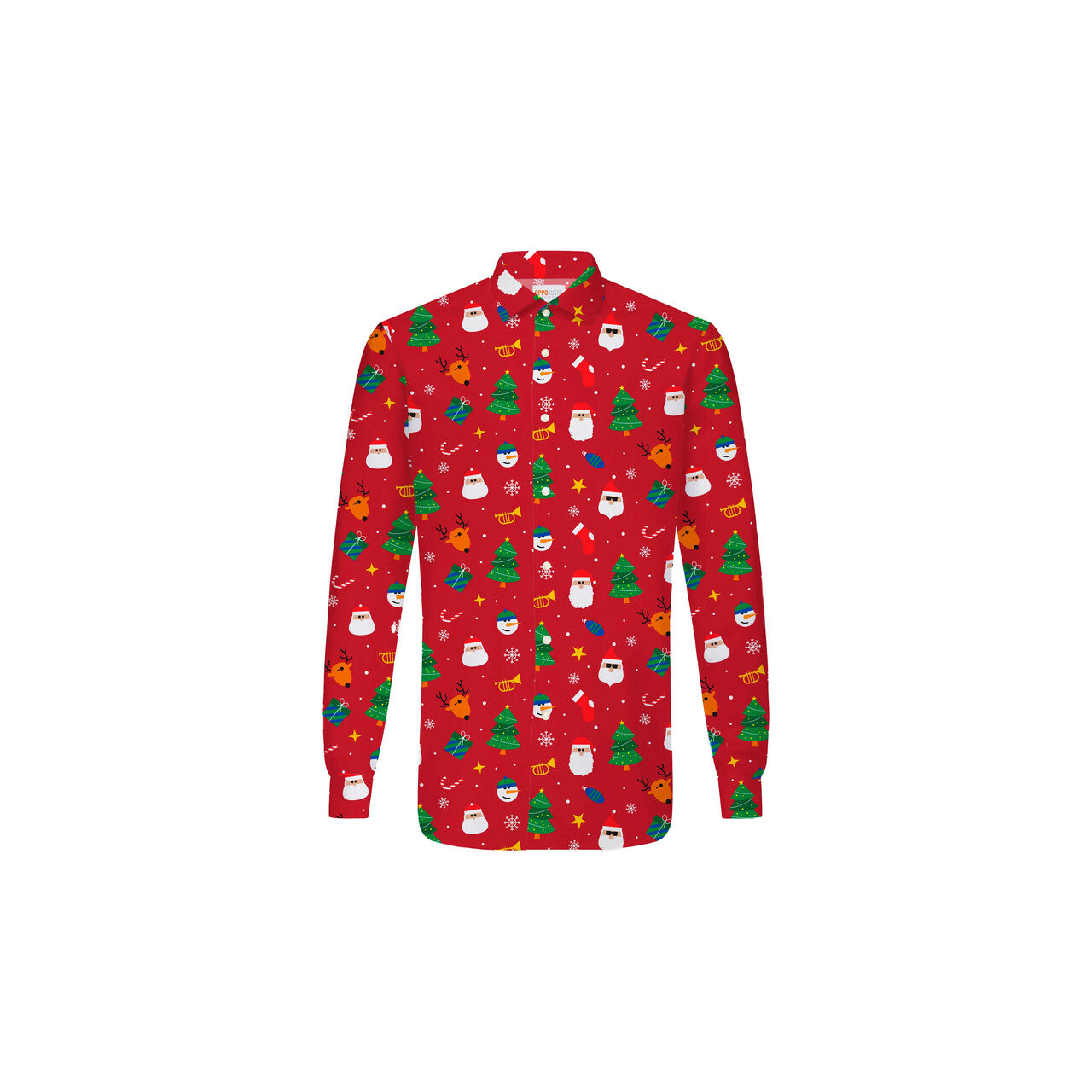 Op deze afbeelding zie je een Kostuums, van het merk Opposuits. Teen Boys Xmas Fever Foute Kerst Blouse Rood Jongen