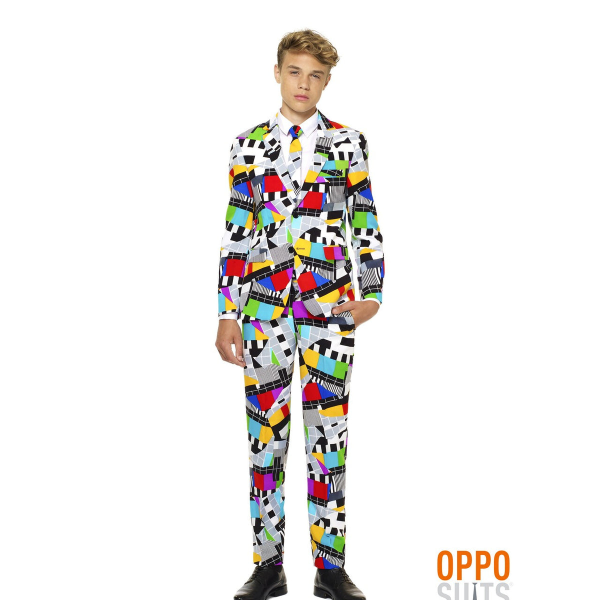 Op deze afbeelding zie je een Kostuums, van het merk Opposuits. Testival Testbeeld Opposuit Teen Jongen Kostuum