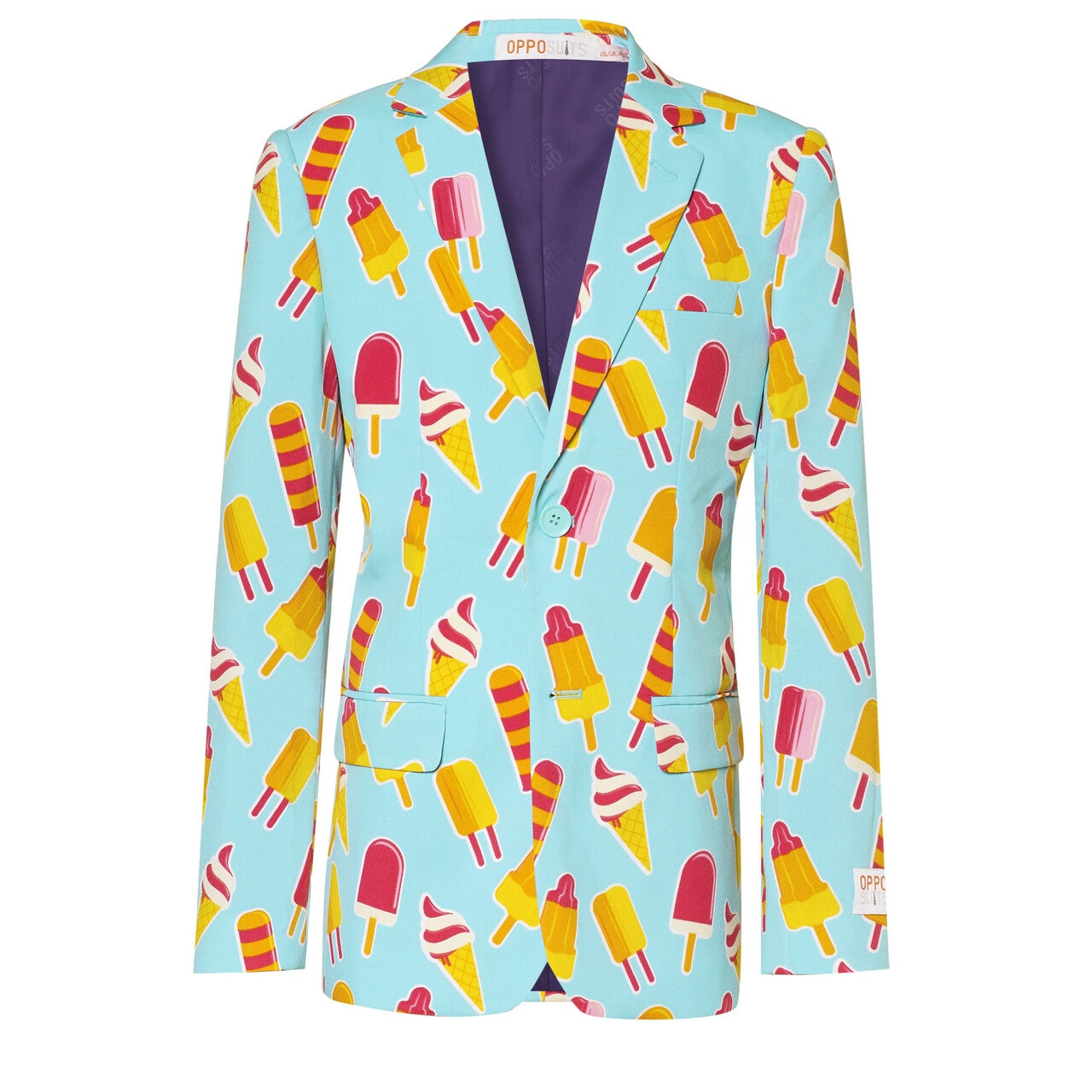 Op deze afbeelding zie je een Kostuums, van het merk Opposuits. Ola La Zomerse IJsjes Tiener Jongen Kostuum