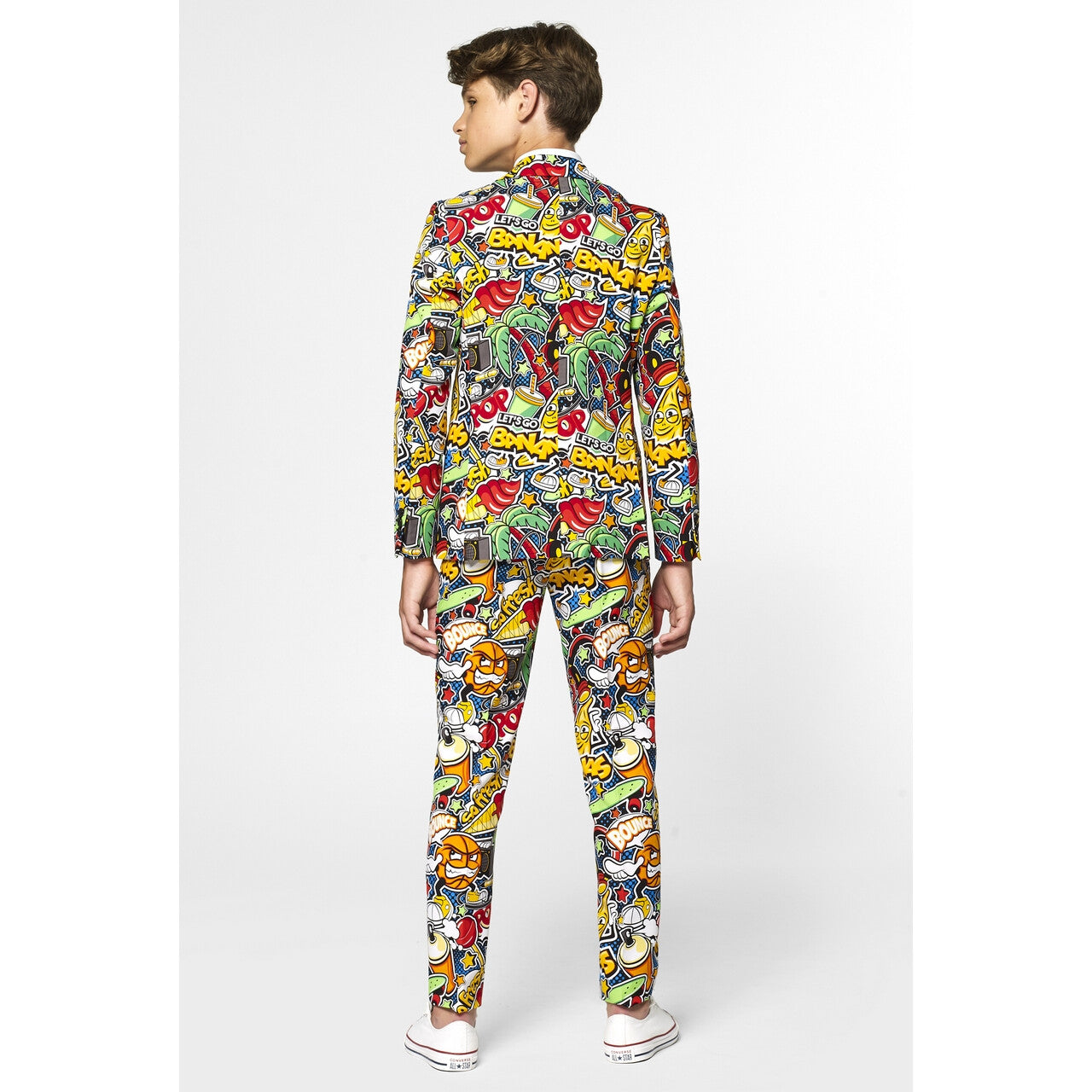 Op deze afbeelding zie je een Kostuums, van het merk Opposuits. Stoere Straatkunst Jongen Kostuum