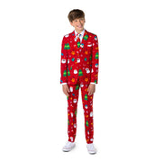 Op deze afbeelding zie je een Kostuums, van het merk Opposuits. Teen Boys Festivity Red Jongen Kostuum