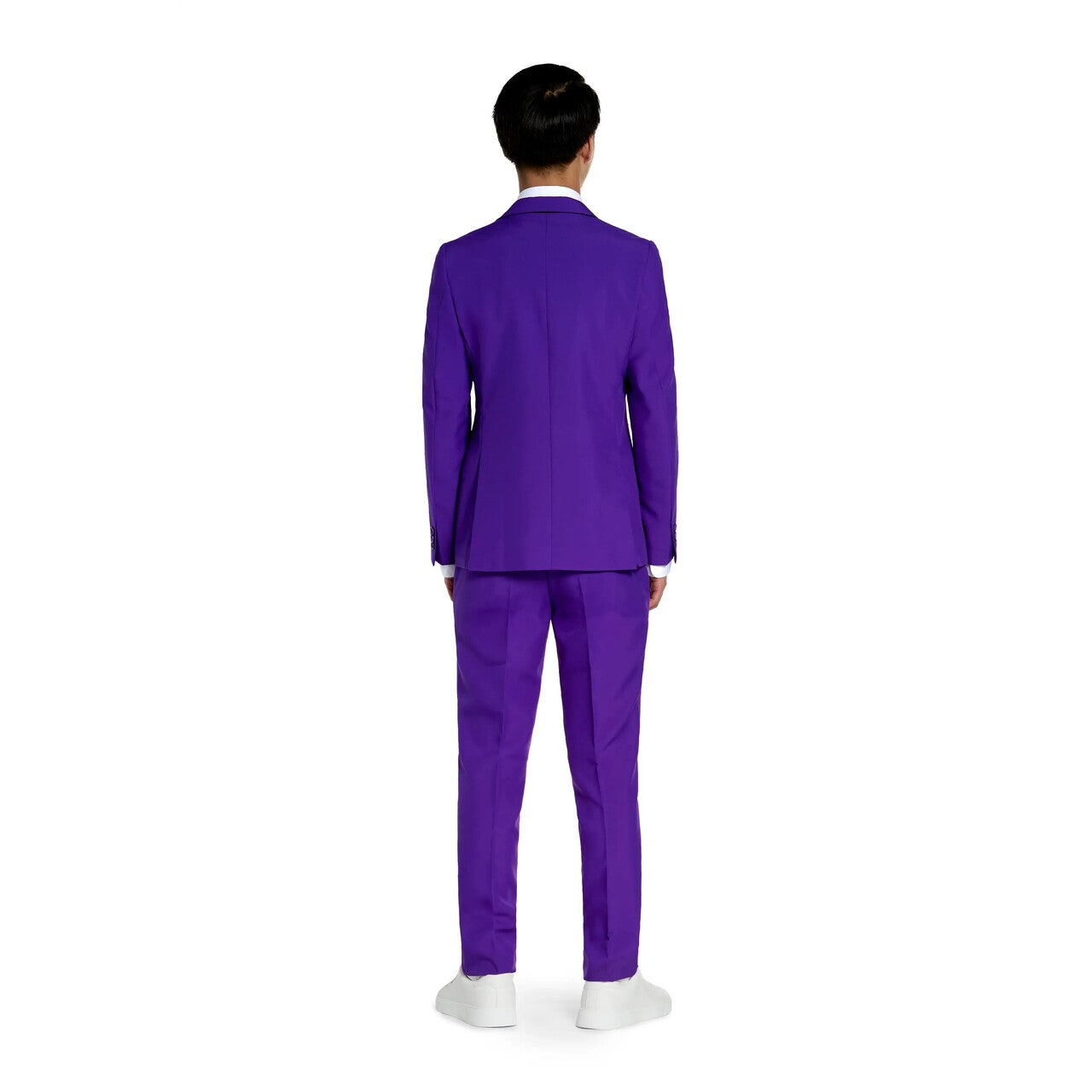 Op deze afbeelding zie je een Kostuums, van het merk Opposuits. Purple Prince Jongen Kostuum