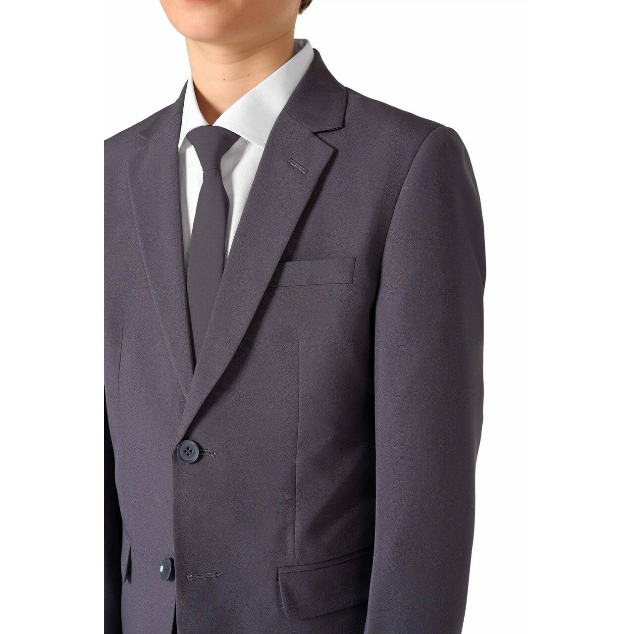 Op deze afbeelding zie je een Kostuums, van het merk Opposuits. Charcool Jongen Kostuum