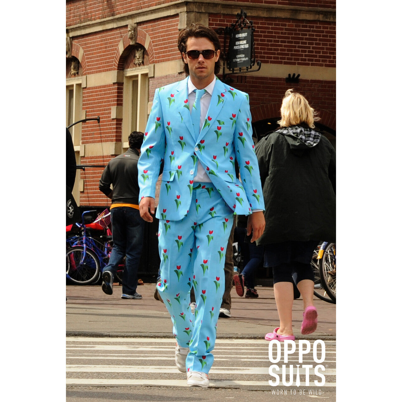 Op deze afbeelding zie je een Kostuums, van het merk Opposuits. Tulips From Amsterdam Tulpen Opposuit Kostuum Man