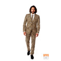 Bruin Fout Luipaard Opposuit Kostuum Pooier Pimp The Jag Man
