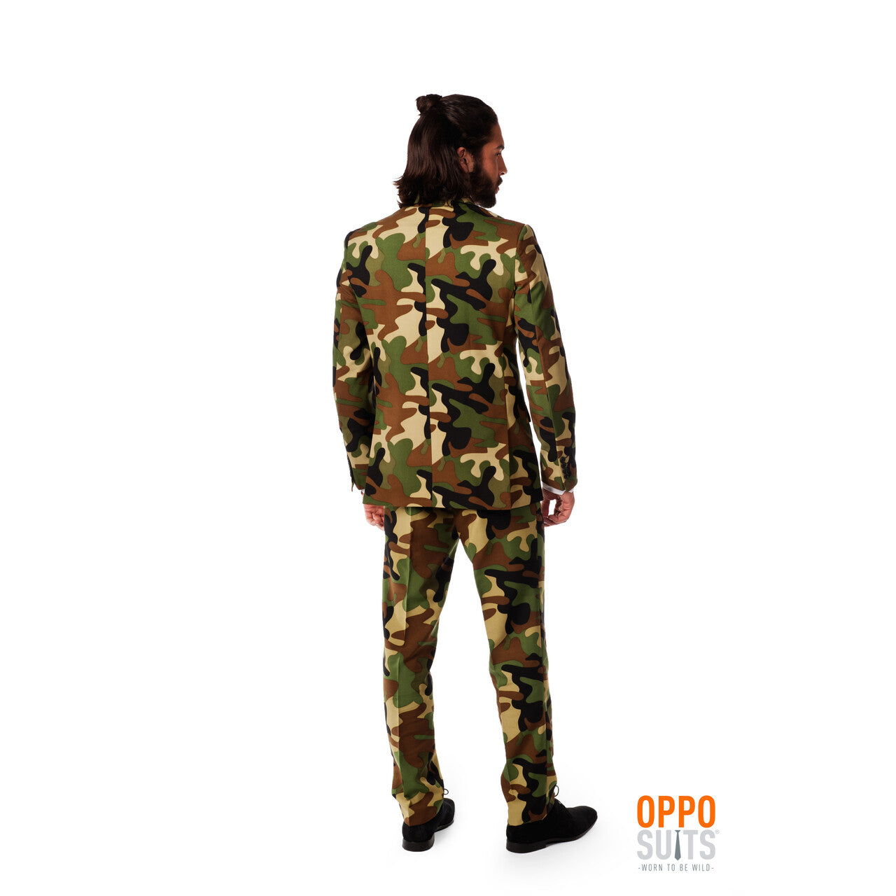 Op deze afbeelding zie je een Kostuums, van het merk Opposuits. Commando Army Opposuit Kostuum