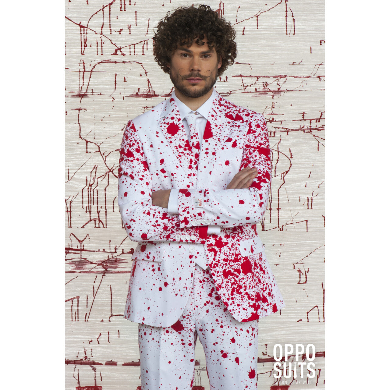 Op deze afbeelding zie je een Kostuums, van het merk Opposuits. Crazy Bloody Harry Opposuit Kostuum Man