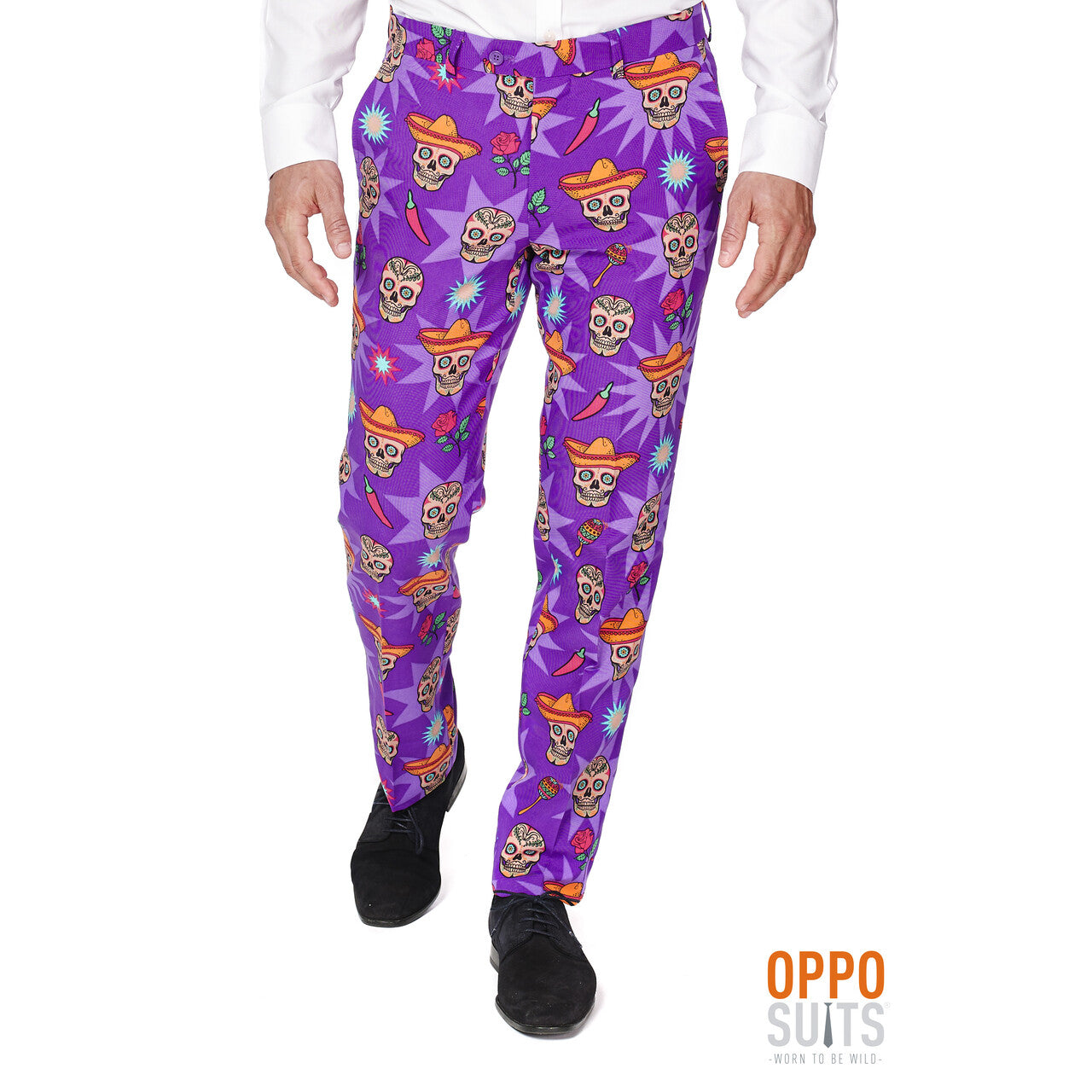 Op deze afbeelding zie je een Kostuums, van het merk Opposuits. Gringo El Muerto Opposuit Kostuum Man
