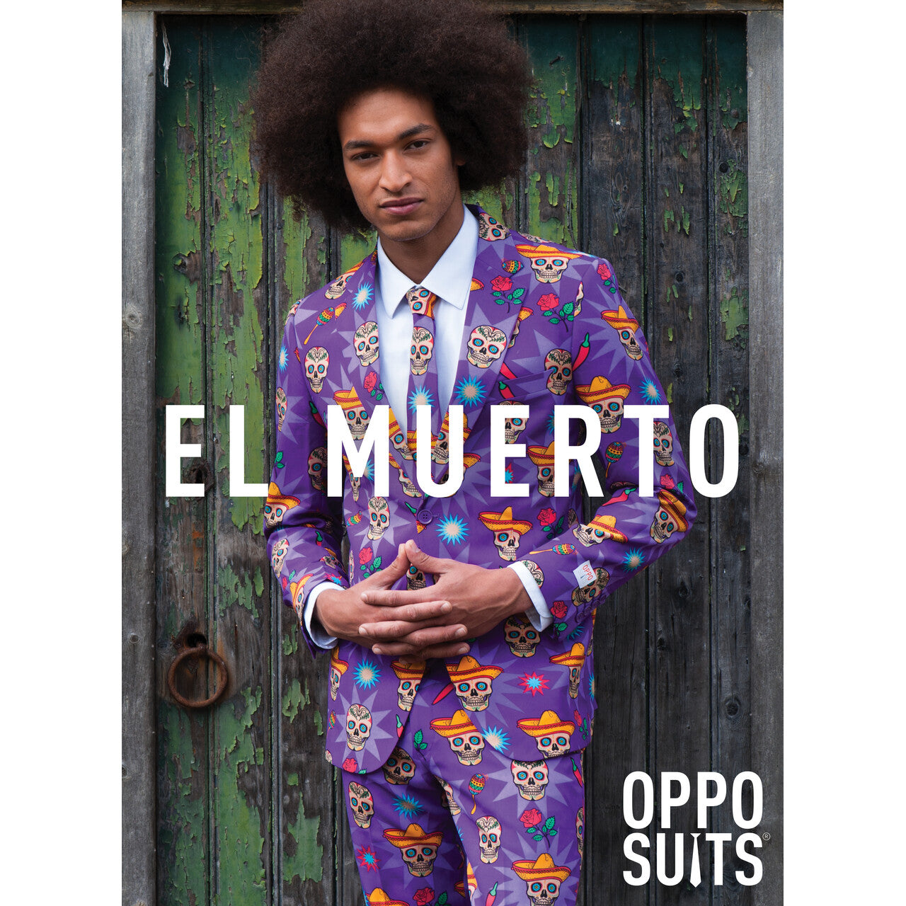 Op deze afbeelding zie je een Kostuums, van het merk Opposuits. Gringo El Muerto Opposuit Kostuum Man