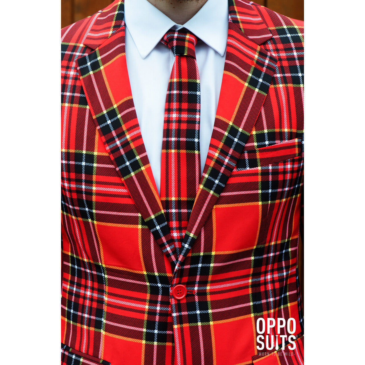 Op deze afbeelding zie je een Kostuums, van het merk Opposuits. The Lumberjack Opposuit Kostuum Man
