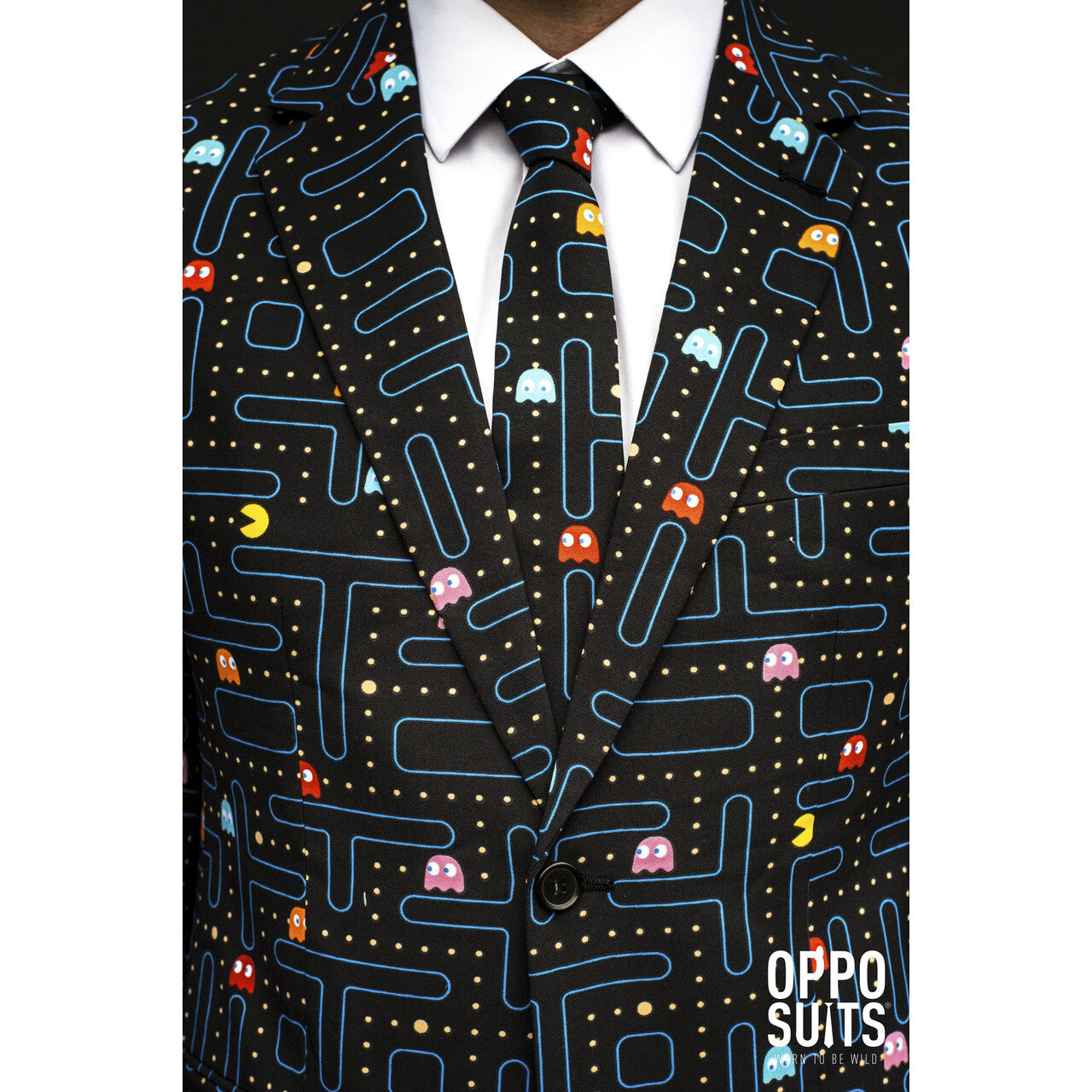 Op deze afbeelding zie je een Kostuums, van het merk Opposuits. Retro Game Pac-Man™ Opposuit Kostuum
