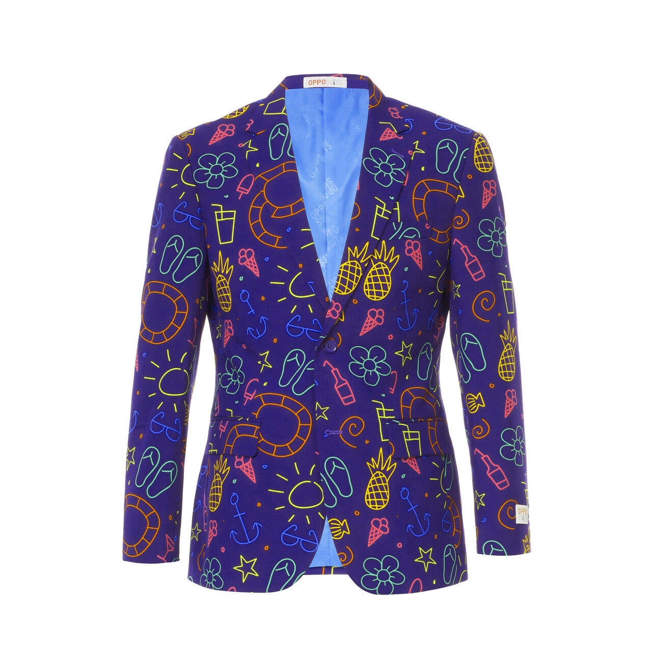 Op deze afbeelding zie je een Kostuums, van het merk Opposuits. Doodle Dude Zomerse Tekeningen Man Kostuum