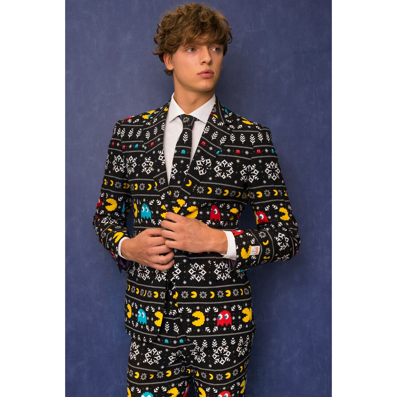 Op deze afbeelding zie je een Kostuums, van het merk Opposuits. Winter Pac-Man™ Computerspel Kostuum