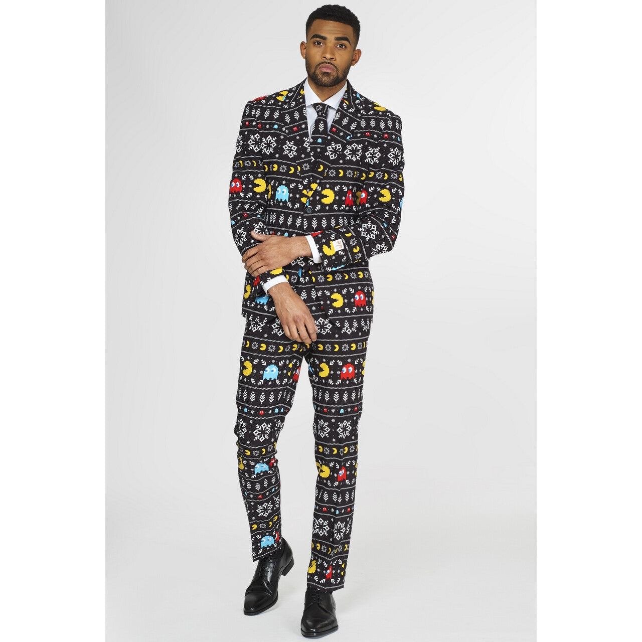 Op deze afbeelding zie je een Kostuums, van het merk Opposuits. Winter Pac-Man™ Computerspel Kostuum