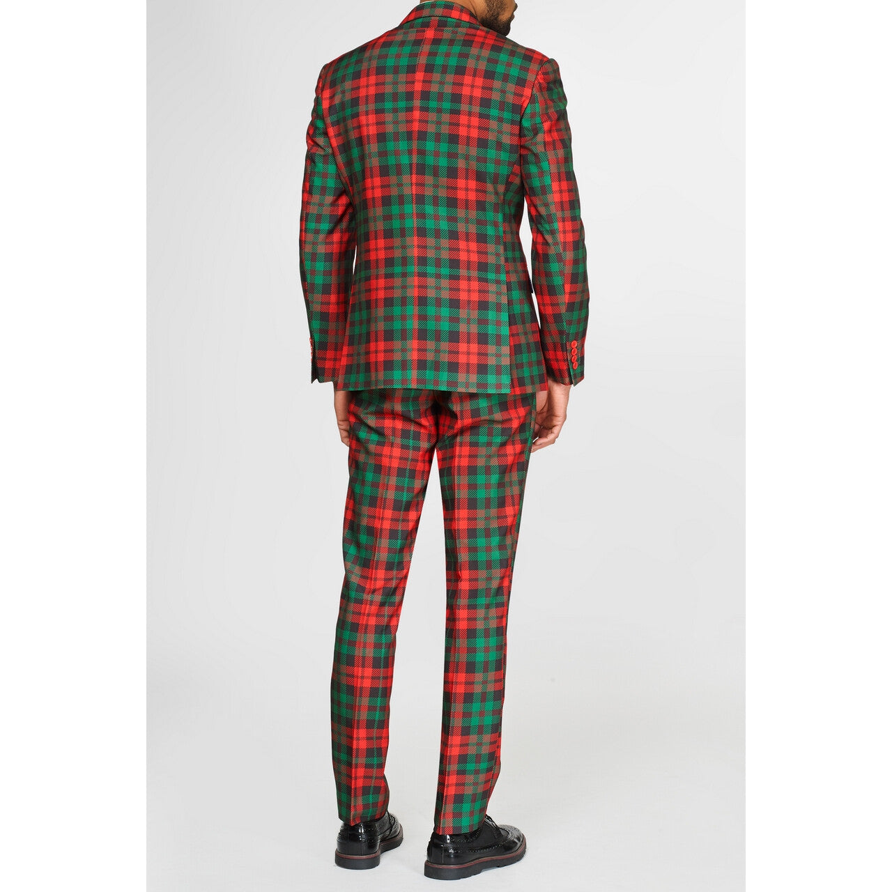 Op deze afbeelding zie je een Kostuums, van het merk Opposuits. Trendy Tartan Kerst Kleuren Man Kostuum